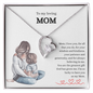 Gift for Mom "I'm so lucky to have you as my Mom..." Forever Love Necklace