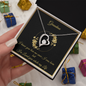 Gift for Grandmother "I know you love me since I was born..." Forever Love Necklace