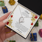 Gift for Mom "Thank you for your unconditional love..." Forever Love Necklace