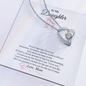Gift for Daughter "Never Forget That I Love You" Forever Love Necklace