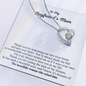Gift for Boyfriend's Mom "to The incredible woman who raised him..." Forever Love Necklace