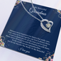 Gift for Grandmother "Distance never separates two hearts that really care..." Forever Love Necklace