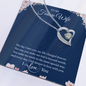 Gift for Girfriend "The day I met you, my life changed forever.." Forever Love Necklace