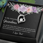 Gift for Grandmother "For all the times that I forgot to say thank you..." Forever Love Necklace