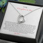Gift for Daughter-in-Law "We Both Love the Same Man" Forever Love Necklace