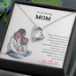 Gift for Mom "I'm so lucky to have you as my Mom..." Forever Love Necklace