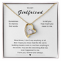 Gift for Girlfriend "Sometimes it's hard to find words..." Forever Necklace