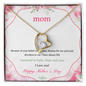 Gift for Mother's day "Because Of Your Belief In Me" Forever Love Necklace