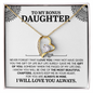 Gift for Daughter‑in‑Law (from Mom) – “You Are One of My Most Beautiful Chapters” Forever Love Necklace