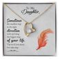 Gift for Daughter – “Take the Step” Forever Love Necklace