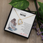 Gift for Mom "I'm so lucky to have you as my Mom..." Forever Love Necklace