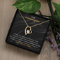 Gift for granddaughter "I know you will be one of the most..." Forever Love Necklace