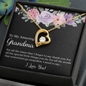 Gift for Grandmother "For all the times that I forgot to say thank you..." Forever Love Necklace