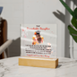 Gift for Daughter – “Remarkable, Driven, and Forever Loved” Square Acrylic Plaque