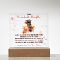 Gift for Daughter – “Remarkable, Driven, and Forever Loved” Square Acrylic Plaque