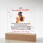 Gift for Daughter – “Remarkable, Driven, and Forever Loved” Square Acrylic Plaque