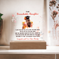 Gift for Daughter – “Remarkable, Driven, and Forever Loved” Square Acrylic Plaque