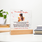 Gift for Daughter – “Remarkable, Driven, and Forever Loved” Square Acrylic Plaque