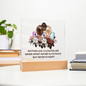 Gift for Daughter (from Mom) – “Never Apart, Always in Heart” Square Acrylic Plaque
