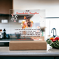 Gift for Daughter – “Remarkable, Driven, and Forever Loved” Square Acrylic Plaque