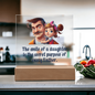 Gift for Daughter (from Dad) – “The Secret Purpose of Every Father” Square Acrylic Plaque