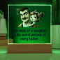 Gift for Daughter (from Dad) – “The Secret Purpose of Every Father” Square Acrylic Plaque