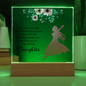 Gift for Daughter – “Cheering You On” Square Acrylic Plaque