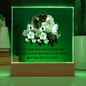 Gift for Daughter (from Mom) – “Never Apart, Always in Heart” Square Acrylic Plaque