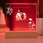 Gift for Daughter – “Remarkable, Driven, and Forever Loved” Square Acrylic Plaque