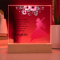 Gift for Daughter – “Cheering You On” Square Acrylic Plaque