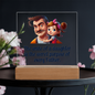 Gift for Daughter (from Dad) – “The Secret Purpose of Every Father” Square Acrylic Plaque