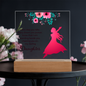 Gift for Daughter – “Cheering You On” Square Acrylic Plaque