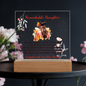 Gift for Daughter – “Remarkable, Driven, and Forever Loved” Square Acrylic Plaque