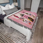 Gift for Daughter (from Mom) – “World's Best Daughter” Heirloom Woven Blanket
