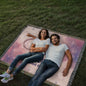 Gift for Daughter – “I Love You to the Moon and Back” Heirloom Woven Blanket