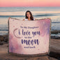 Gift for Daughter – “I Love You to the Moon and Back” Heirloom Woven Blanket