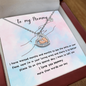 Gift for Mom "I have waited months and months..." Baby Feet Heart Necklace