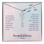 Graduation Gift for Daughter (from Mom)– “Spread Your Wings and Soar” Personalized Graduation Cap Name Necklace