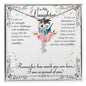 Graduation Gift for Daughter – “I'm So Proud of You” Personalized Graduation Cap Name Necklace