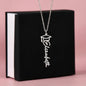 Graduation Gift for Daughter – “I'm So Proud of You” Personalized Graduation Cap Name Necklace
