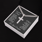 Gift for Dad – “You Calm My Fears” Cross Cuban Link Necklace