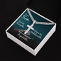 Gift for Son – “See the Invisible” Personalized Cross with Cuban Link Chain