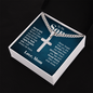 “Stand Tall, Even If You Fall, Look Right Beside You I Will Always Be There” Personalized Cross with Cuban Link Chain – Gift for Son