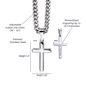 Gift for Dad – “I Am Proud, Glad & Honoured to Have You as My Father” Cross Necklace