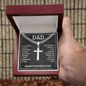 Gift for Dad – “I Am Proud, Glad & Honoured to Have You as My Father” Cross Necklace