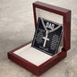 Gift for Dad (from Daughter) – “Thank You for Being My Hero” Personalized Cross Necklace