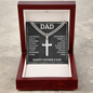 Gift for Dad – “I Am Proud, Glad & Honoured to Have You as My Father” Cross Necklace