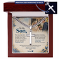 To My Son – Always in Your Corner Personalized Cross & Cuban Link Chain