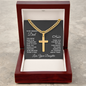 Gift for Dad – “You Calm My Fears” Cross Cuban Link Necklace