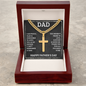 Gift for Dad – “I Am Proud, Glad & Honoured to Have You as My Father” Cross Necklace